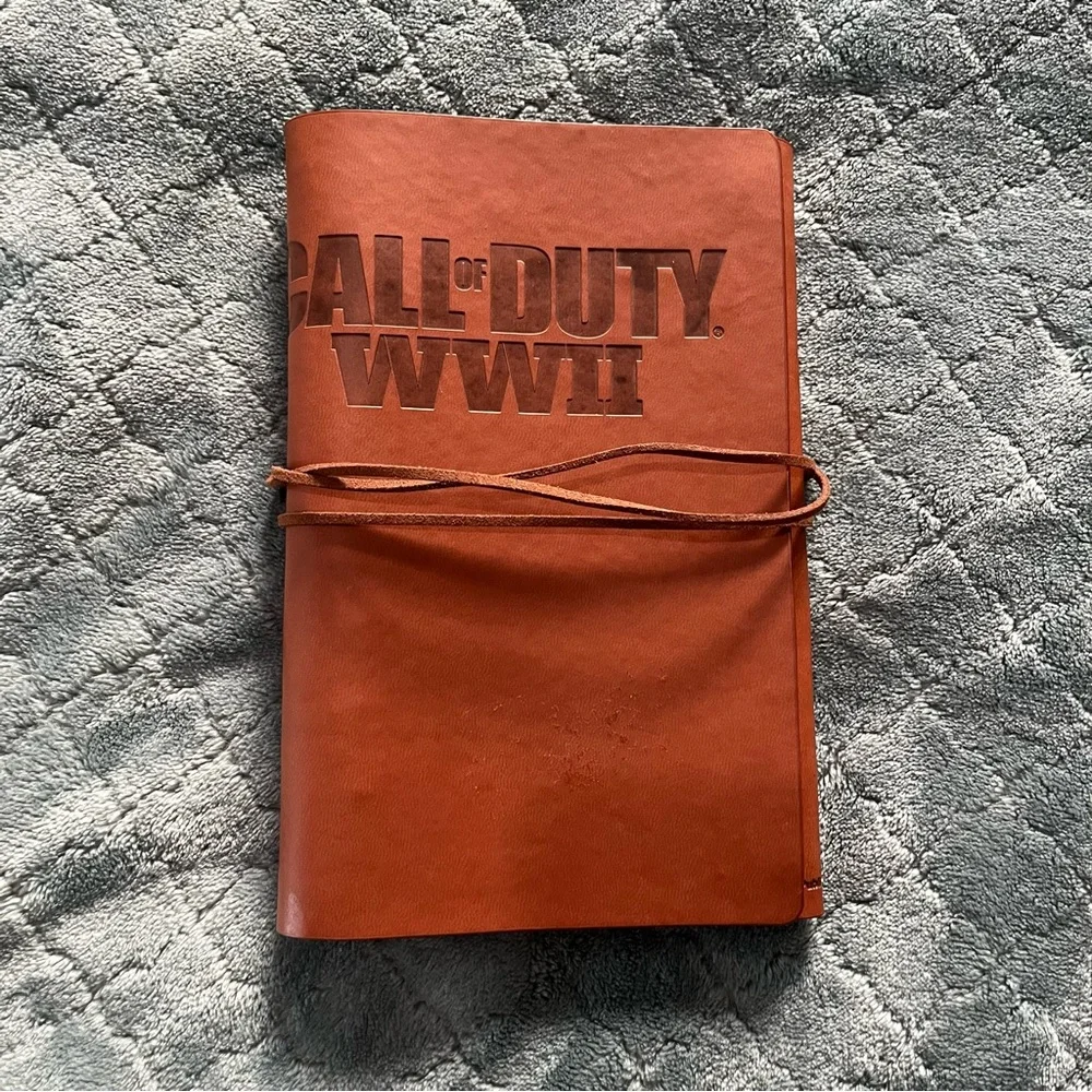 Call of Duty WWII‎ Brown genuine Leather Journal Notebooks collectables